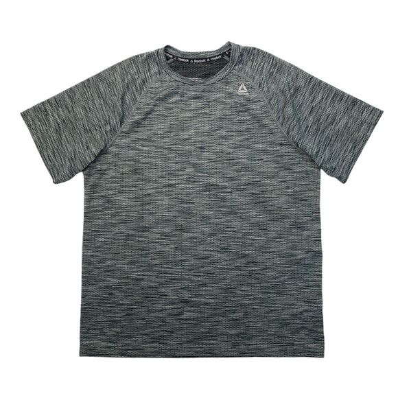 Reebok Crossfit T Shirt Mens L Large Gray Short Sleeve Stretch Performance Train - Picture 1 of 9